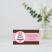 Carte De Visite Pâtisserie Couture Cake (Debout devant)