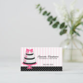 Carte De Visite Pâtisserie Couture Cakes sur mesure (Debout devant)