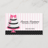 Carte De Visite Pâtisserie Couture Cakes sur mesure (Devant)