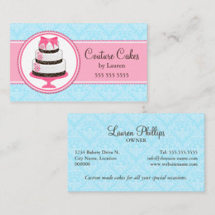 Carte De Visite Pâtisserie Couture Gâteau de Luxe