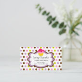 Carte De Visite Pâtisserie Cupcake Cloud (Debout devant)