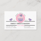 Carte De Visite Pâtisserie Cupcake Rose (Devant)