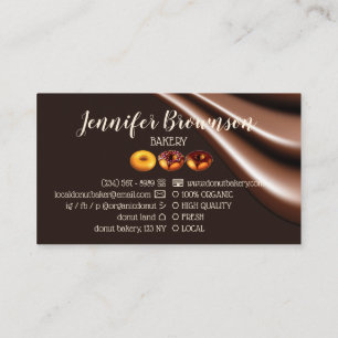 Carte De Visite Pâtisserie de boulangerie de café