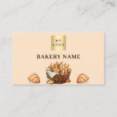 Carte De Visite Pâtisserie de boulangerie pêche code QR logo (Devant)
