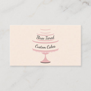 Carte De Visite Pâtisserie de mariage décorative à trois niveaux