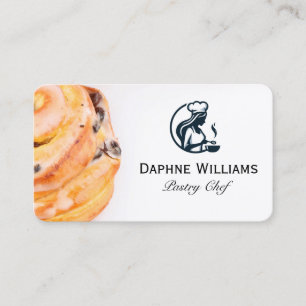 Carte De Visite Pâtisserie Logo de chef