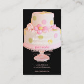 Carte De Visite pâtisserie mariage (Dos)