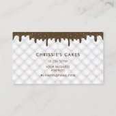 Carte De Visite pâtisserie moderne chef letterie (Dos)