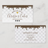 Carte De Visite pâtisserie moderne chef letterie (Devant / Derrière)