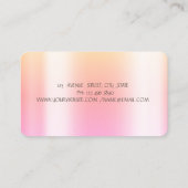 Carte De Visite Pâtisserie Outils à main Parties scintillant Rose  (Dos)