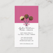 Carte De Visite Pâtisserie Pops (Dos)