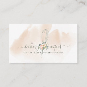 Carte De Visite Pâtisserie signature Whisk chef mignon
