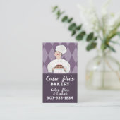 Carte De Visite pâtisserie vintage chef pâtisserie pâtisserie boul (Debout devant)