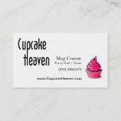 Carte De Visite Pâtisseries de desserts de confections "de ciel de (Dos)