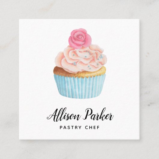 Carte de visite pâtissier (Devant)