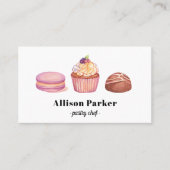 Carte de visite pâtissier (Devant)