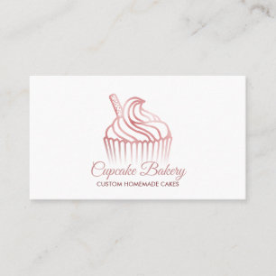 Carte De Visite Pâtissier boulangerie cupcake Crème Fouettée