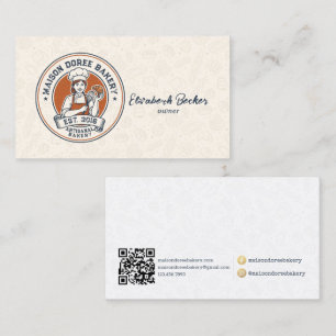 Carte De Visite Pâtissier Boulangerie Magasin Pâtisserie Desserts 
