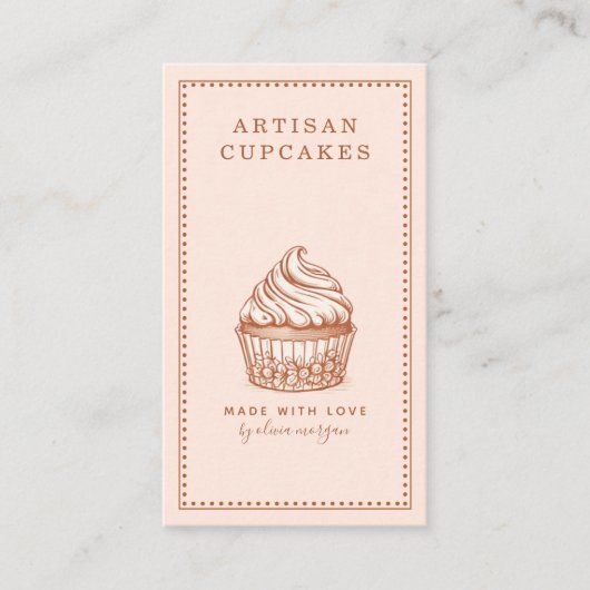 Carte De Visite Pâtissier Boulangerie Pâtisserie Chef (Devant)