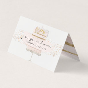 Carte De Visite Pâtissier de gâteaux de mariage