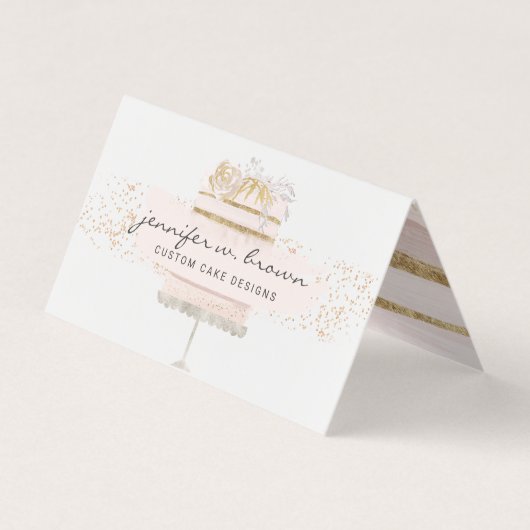 Carte De Visite Pâtissier de gâteaux de mariage (Devant)