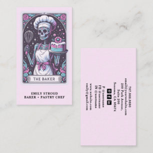 Carte De Visite Pâtissier Tarot Boulanger Pâtissier Dessert Traite