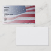 Carte De Visite Patriote des Etats-Unis (Devant / Derrière)