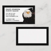 Carte De Visite Patriotic Eagle, Gestionnaire de propriétés Bordur (Devant / Derrière)