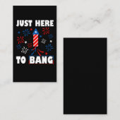 Carte De Visite Patriotic Fireworks Director USA Celebration 4th o (Devant / Derrière)