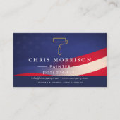 Carte De Visite Patriotic Painter Contractor QR Code (Devant)