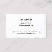 Carte De Visite Patriotic Pressure Lavage Power Wash Company (Dos)