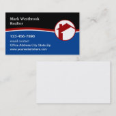 Carte De Visite Patriotic Realtor (Devant / Derrière)