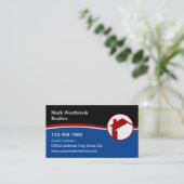 Carte De Visite Patriotic Realtor (Debout devant)