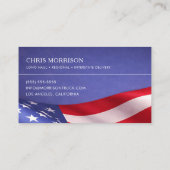 Carte De Visite Patriotic Truck Driver Professional (Dos)