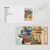 Carte de visite patriotique (Devant / Derrière)