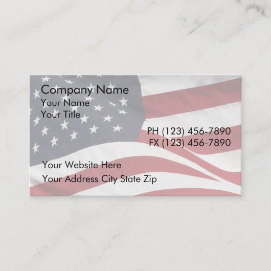 Carte de visite patriotique (Devant)