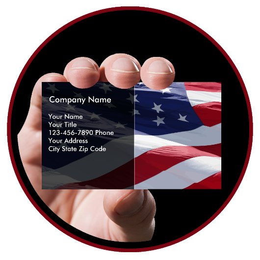 Carte de visite patriotique