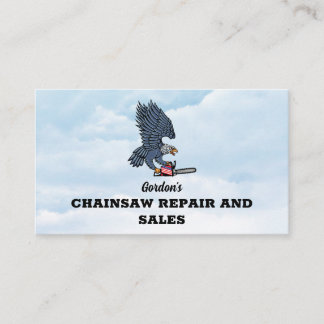 Carte De Visite Patriotique С tronçonneuse Réparation et ventes