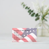 Carte de visite patriotique américain (Debout devant)