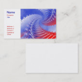 Carte de visite patriotique blanc et bleu rouge (Devant / Derrière)