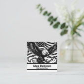 Carte de visite patriotique du drapeau américain B (Debout devant)