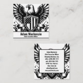 Carte de visite patriotique du drapeau américain B (Devant / Derrière)