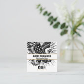 Carte de visite patriotique du drapeau américain B (Debout devant)