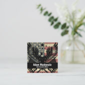 Carte de visite patriotique du drapeau américain B (Debout devant)