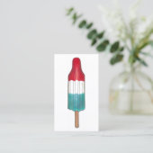 Carte De Visite Patriotique Fireworks Rocket Pop Popsicle USA 4 ju (Debout devant)
