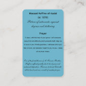 Carte De Visite Patron de Ruffino de Shyness Stutttering Prayer Ca (Dos)