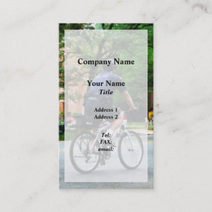 Carte De Visite Patrouille à bicyclette de la police