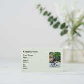 Carte De Visite Patrouille à bicyclette de la police (Debout devant)