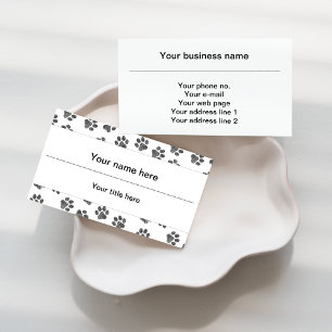 Carte De Visite Patrouilles de Doodle, Paws de Chien, Paws de Chat