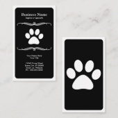 Carte De Visite patte d'animal familier de mod (Devant / Derrière)